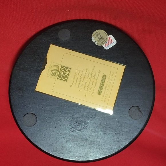 Earth Home Indian Elephant Mother and Calf Figurine on Wood Base - Picture 11 of 14